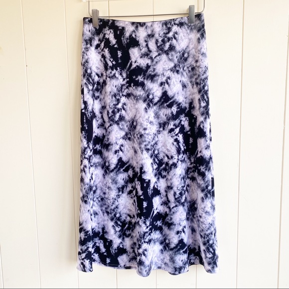 Sanctuary Everyday Midi Skirt Dark Tie Dye Size Medium - Picture 2 of 6